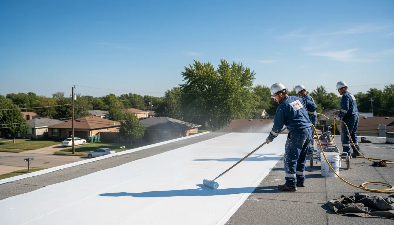 Commercial roof coating in Edmore, MI near me